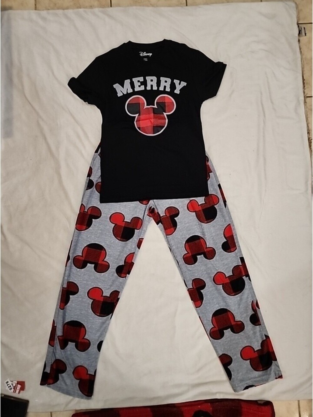 Disney Mickey Mouse Soft Pajama Set Womans Size S/CH RN#87652 China 60 Cotton